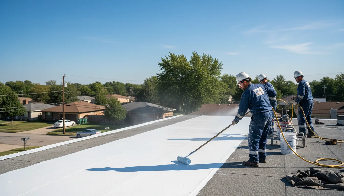 Commercial roof coating in Hinton, IA near me